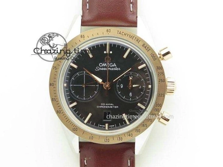 1229 Planet Ocean GMT 42mm V6F 1:1 Best Edition Blue Bezel Orange Numbers On SS Bracelet A Compact 8254